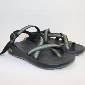 Chaco Z/2 Classic Sandals Men’s 12 Black Green Adjustable Toe Loop